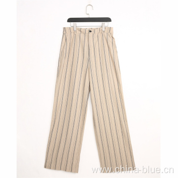 Ladies high quality stripes pants